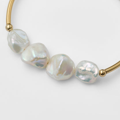 Gold Pearl Bracelet