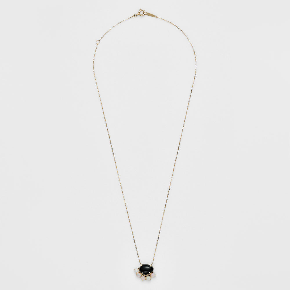 K10 Jet/Opal Necklace