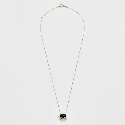 K10 Jet/Opal Necklace