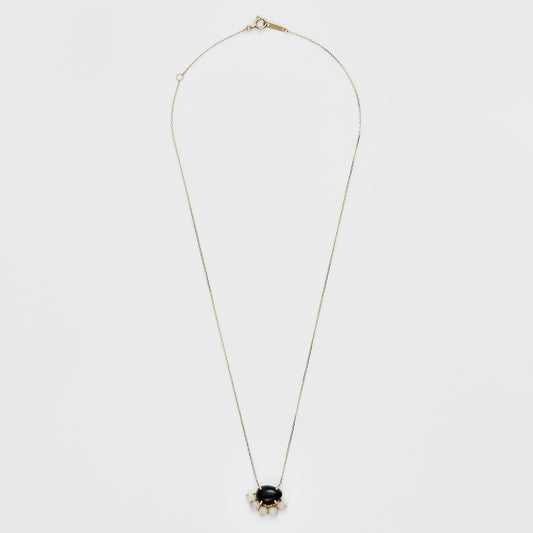 K10 Jet/Opal Necklace