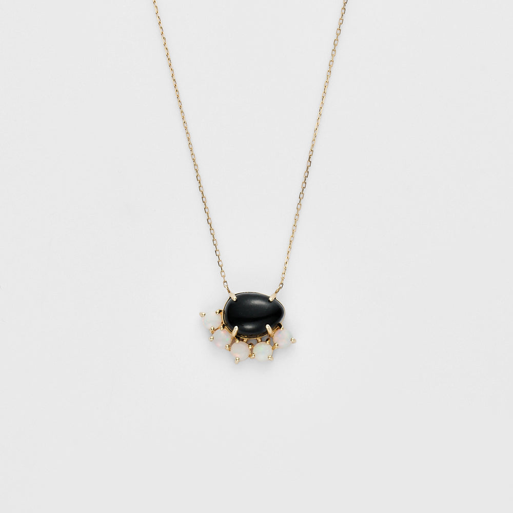 K10 Jet/Opal Necklace