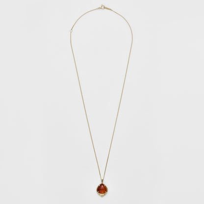 K10 Amber/Diamond Necklace