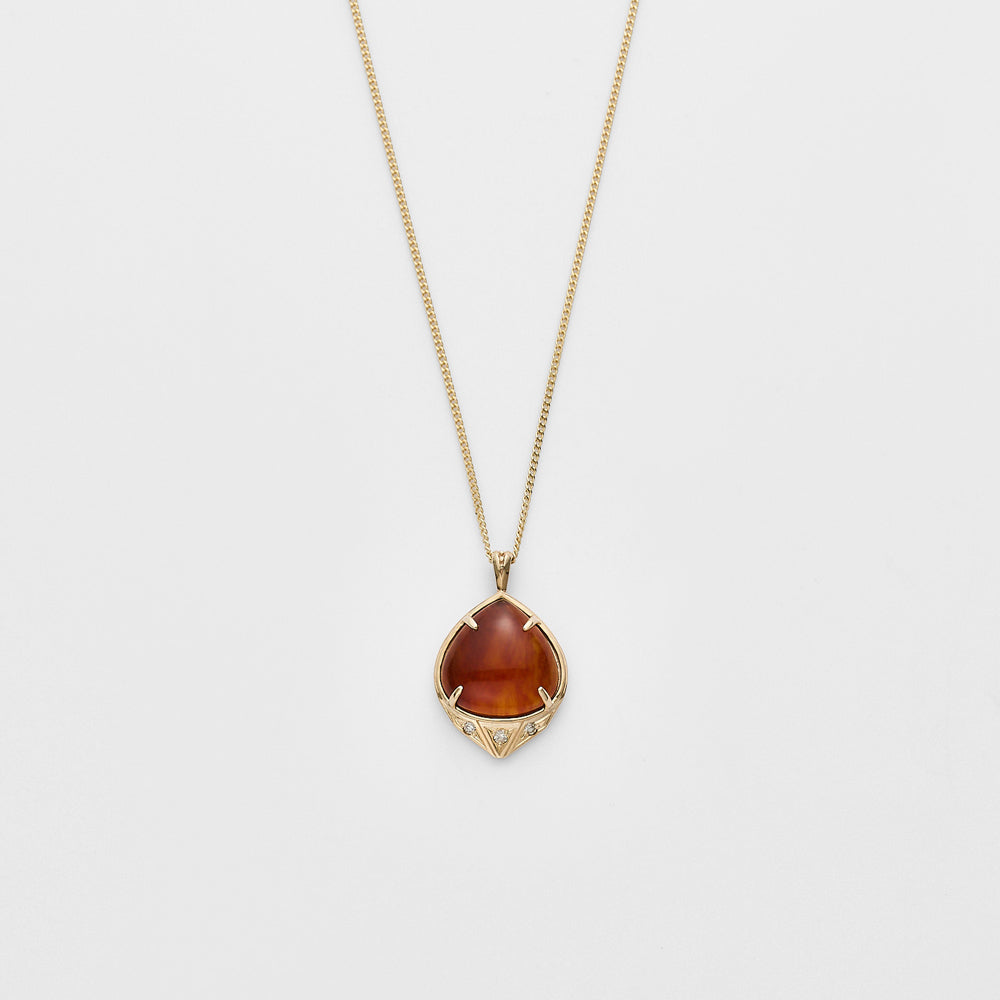 K10 Amber/Diamond Necklace