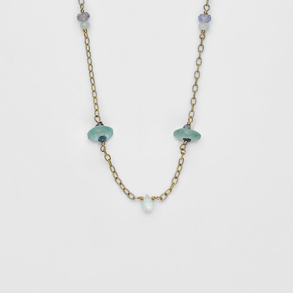 Gold Multi-Stone Necklace