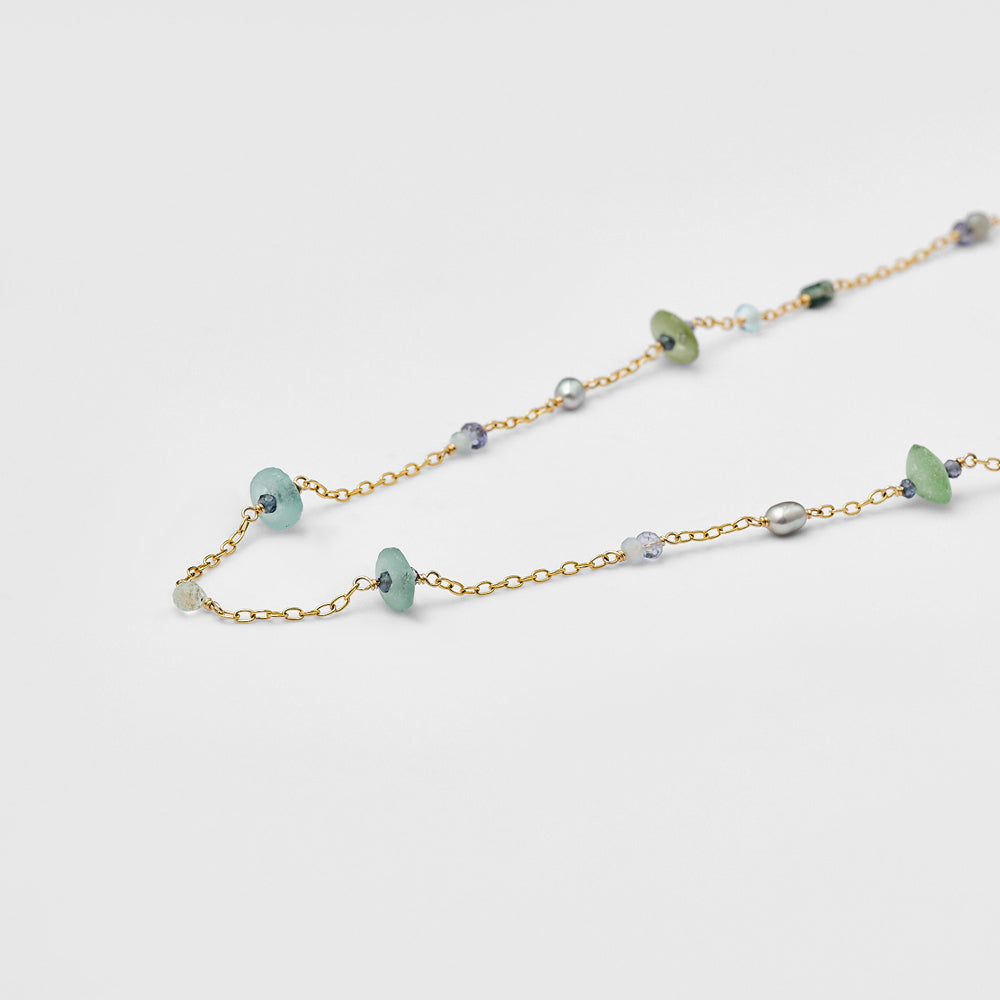 Gold Multi-Stone Necklace