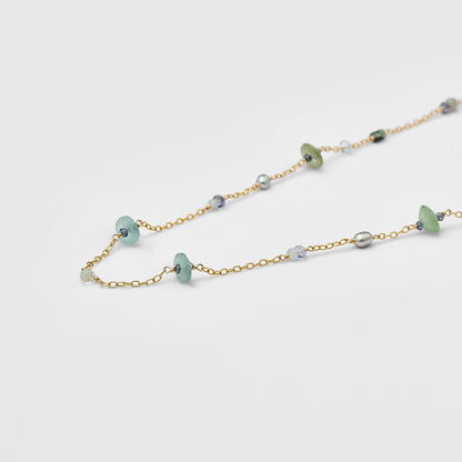 Gold Multi-Stone Necklace