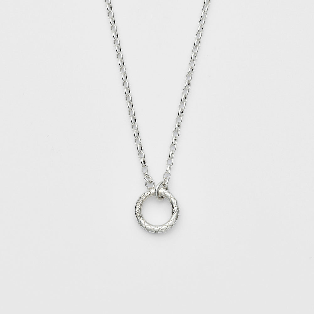 Silver Diamond Necklace
