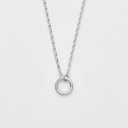 Silver Diamond Necklace