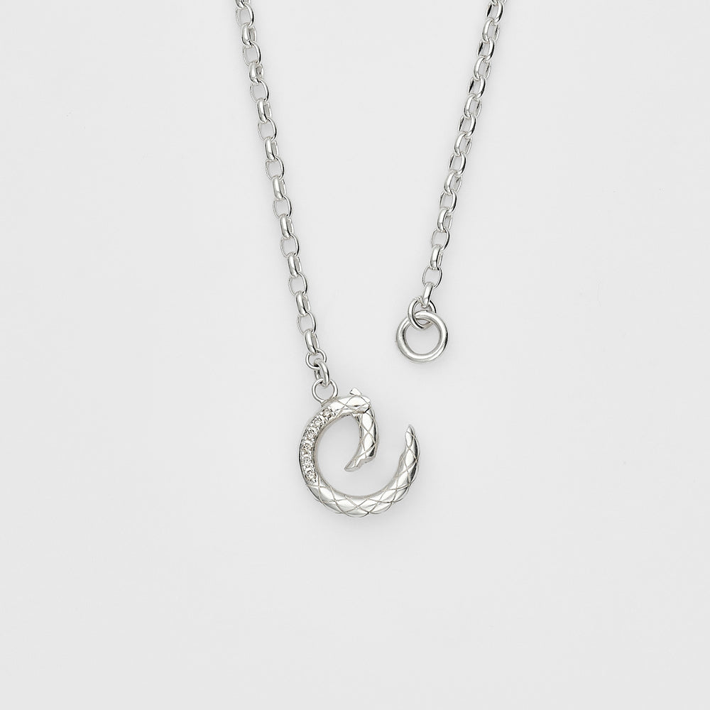 Silver Diamond Necklace