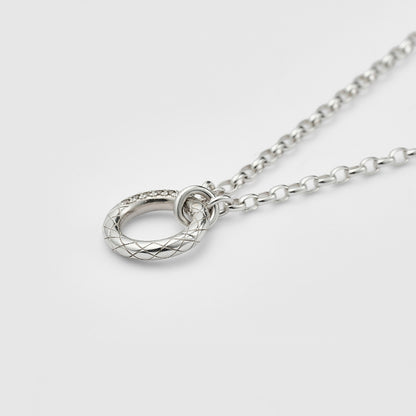 Silver Diamond Necklace