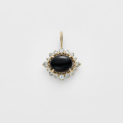K10 Jet/Diamond Charm