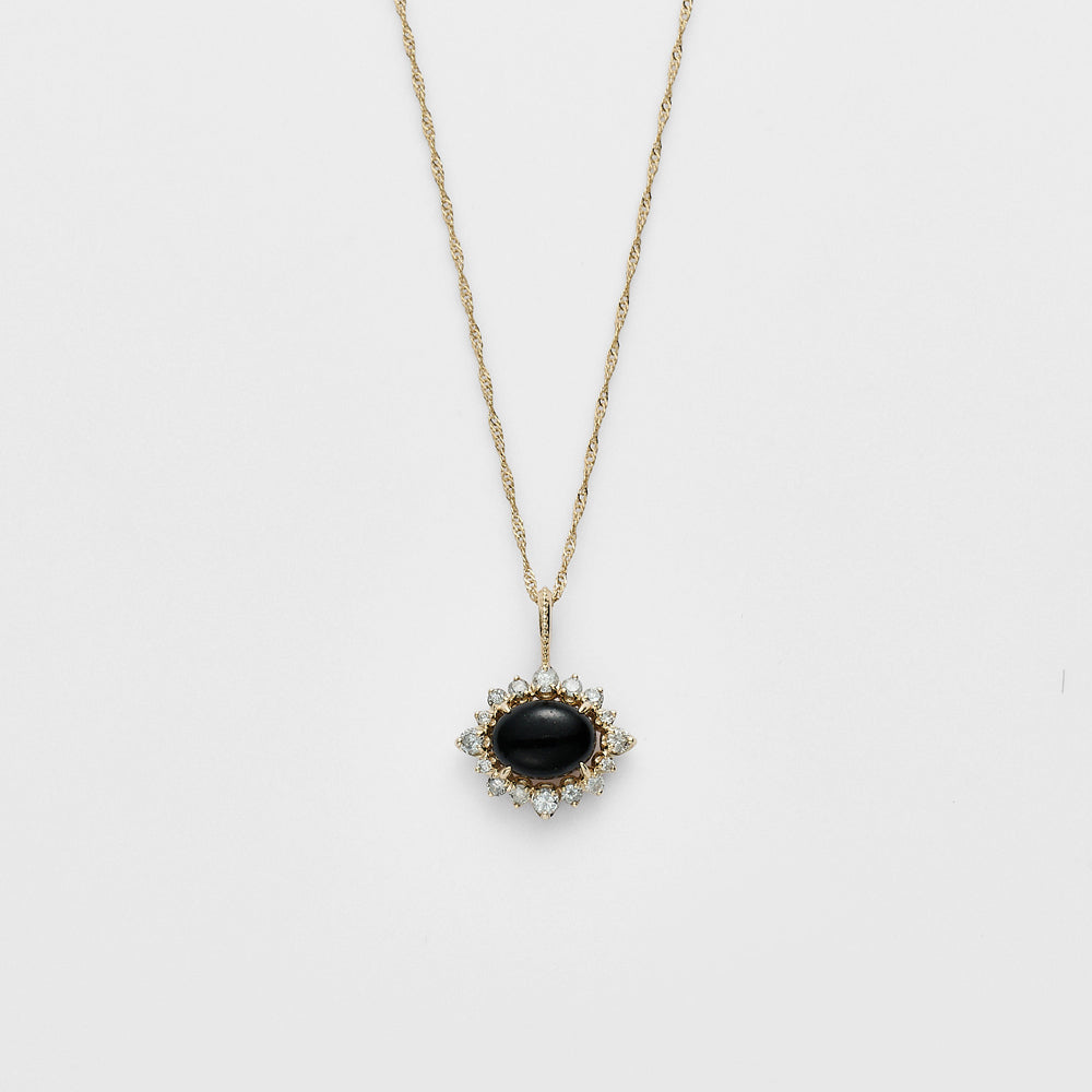 K10 Jet/Diamond Charm