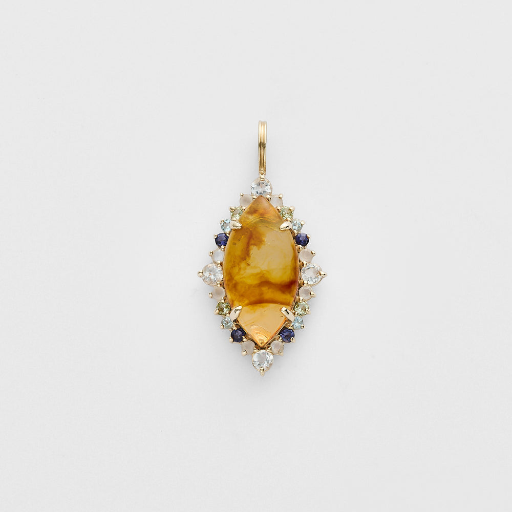 K10 Multi-Stone Charm