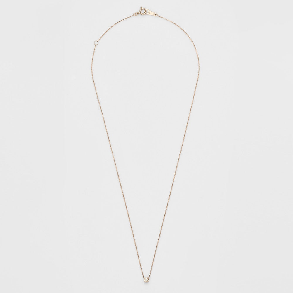 K10 Diamond Necklace (0.03Ct/Pink Gold)