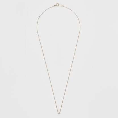 K10 Diamond Necklace (0.03Ct/Pink Gold)