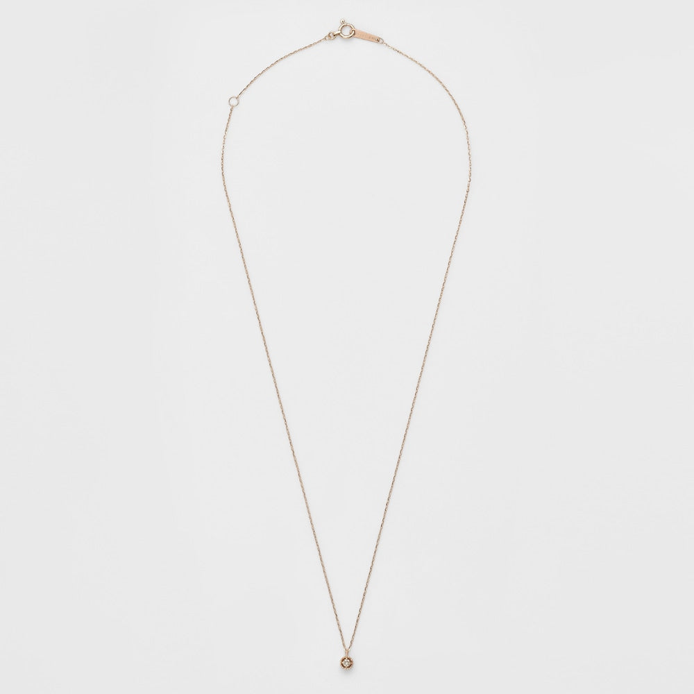 K10 Diamond Necklace (0.03Ct/Pink Gold)