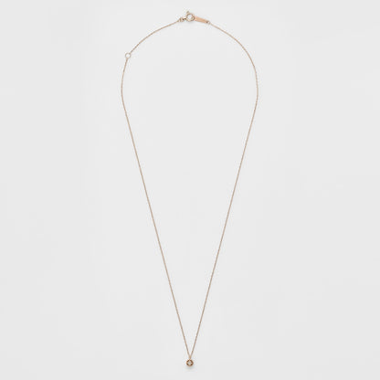 K10 Diamond Necklace (0.03Ct/Pink Gold)