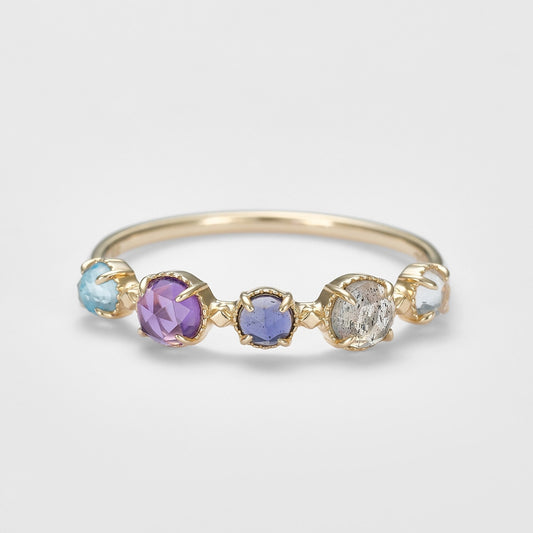 K10 Multi-Stone Ring (L)