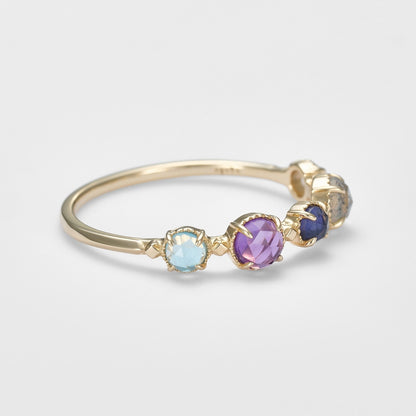 K10 Multi-Stone Ring (L)