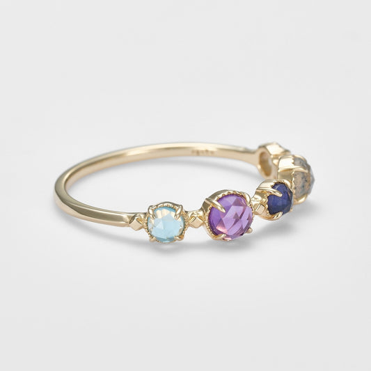 K10 Multi-Stone Ring (L)
