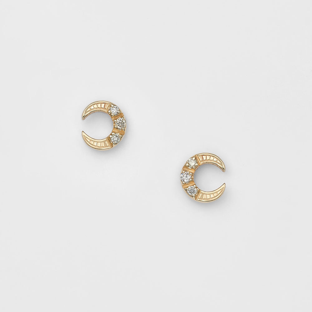 K10 Diamond Earrings (0.02Ct)