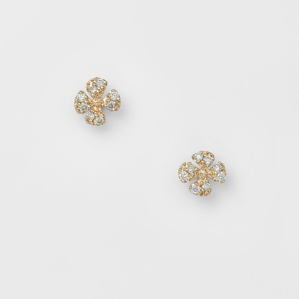 K10 Diamond Earrings (0.03Ct)