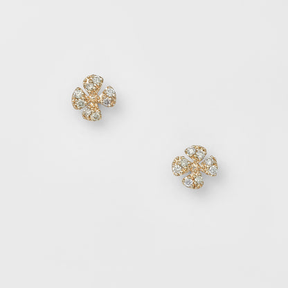 K10 Diamond Earrings (0.03Ct)