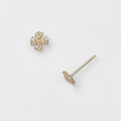 K10 Diamond Earrings (0.03Ct)