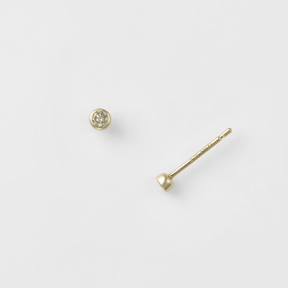 K10 Diamond Earrings (0.03Ct)
