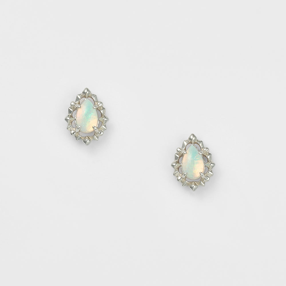 Silver Opal Earrings