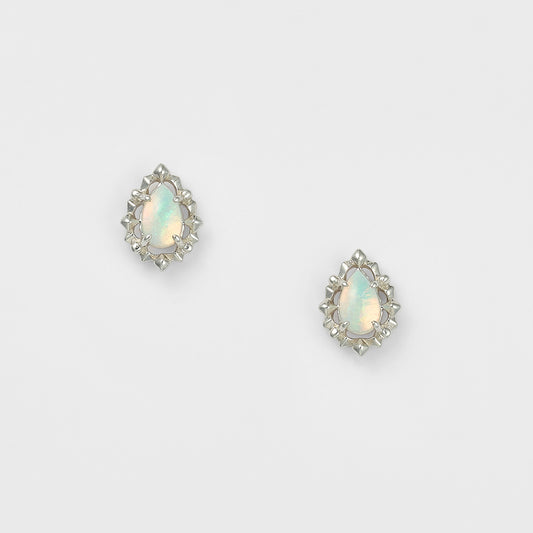 Silver Opal Earrings