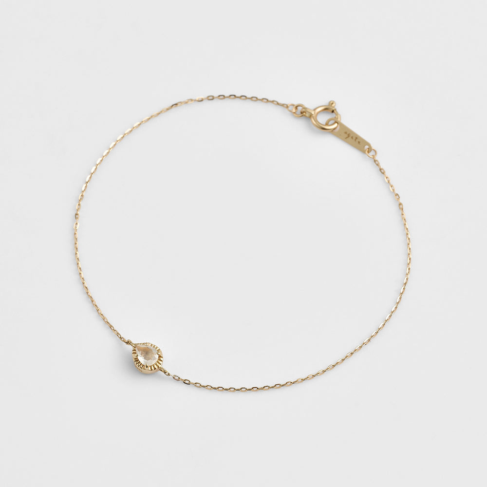 K10 Diamond/Moonstone Bracelet (0.01Ct)