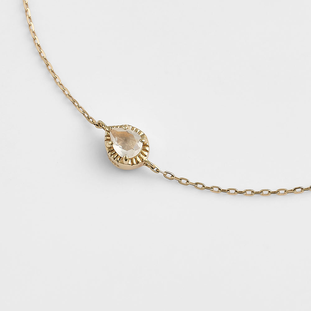 K10 Diamond/Moonstone Bracelet (0.01Ct)