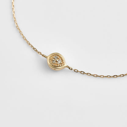K10 Diamond/Moonstone Bracelet (0.01Ct)