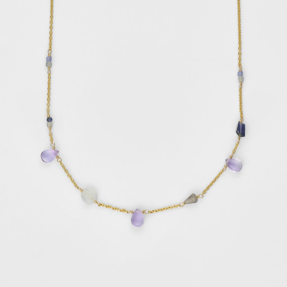 Gold Multi-Stone Necklace