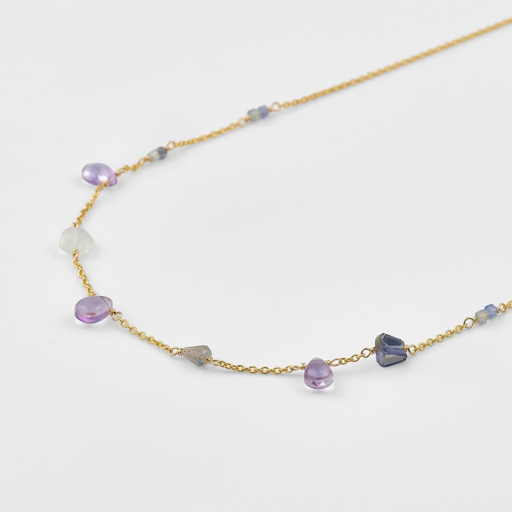 Gold Multi-Stone Necklace