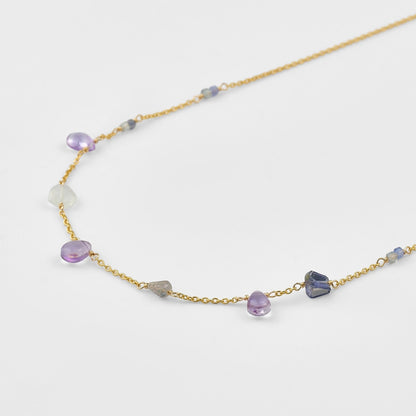 Gold Multi-Stone Necklace