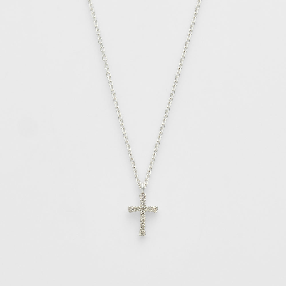 Silver Diamond Necklace