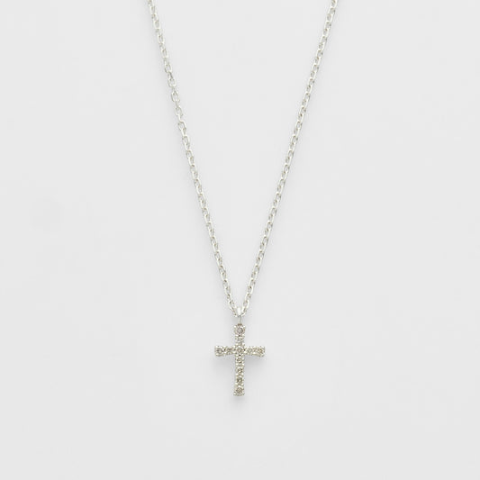 Silver Diamond Necklace