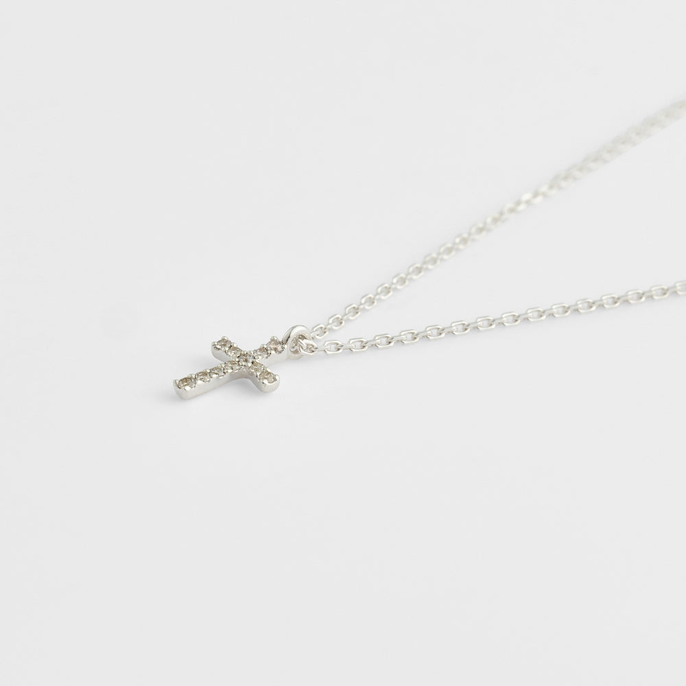 Silver Diamond Necklace