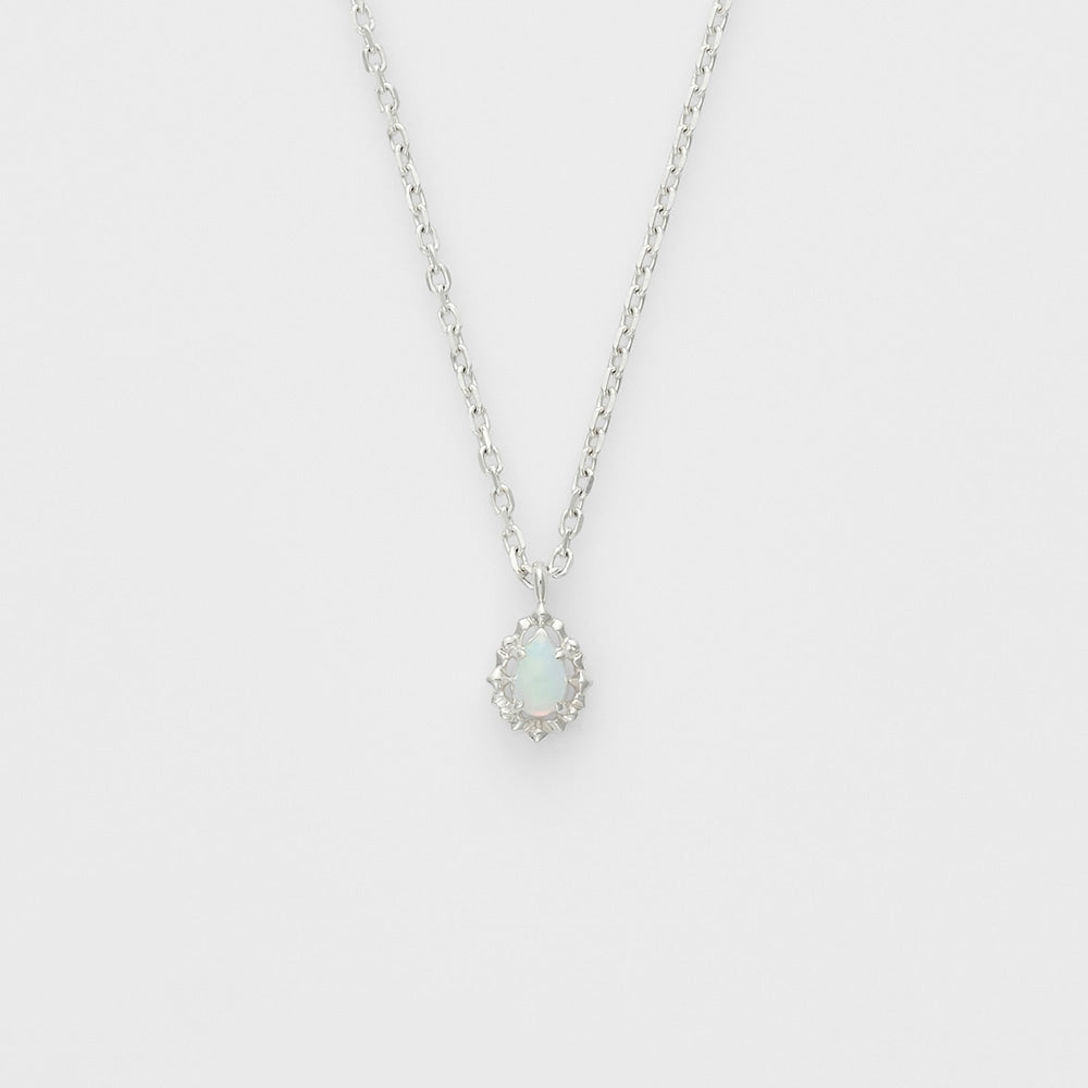 Silver Opal Necklace