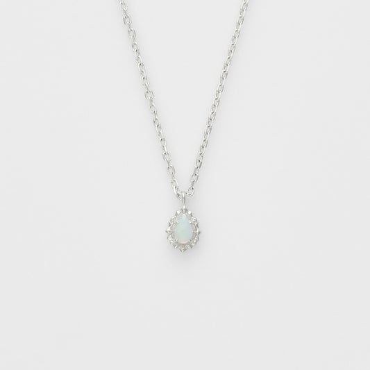 Silver Opal Necklace