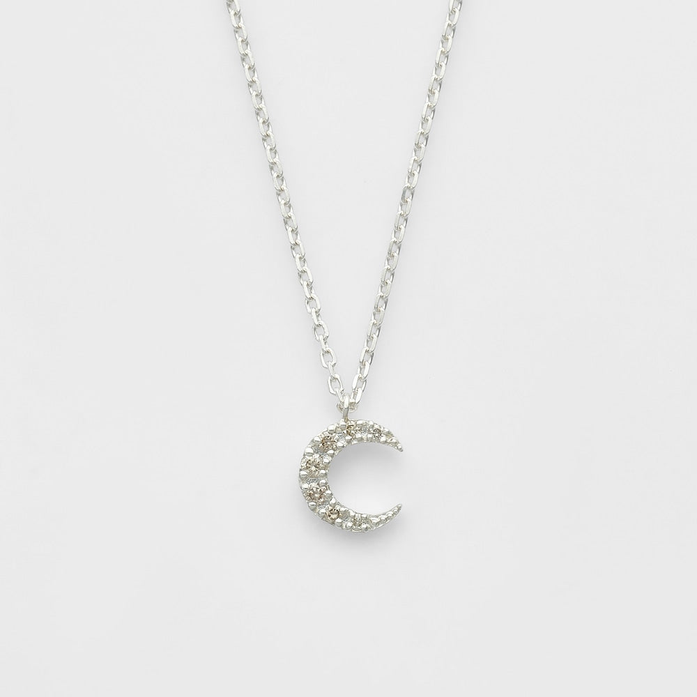 Silver Diamond Necklace
