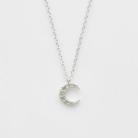 Silver Diamond Necklace