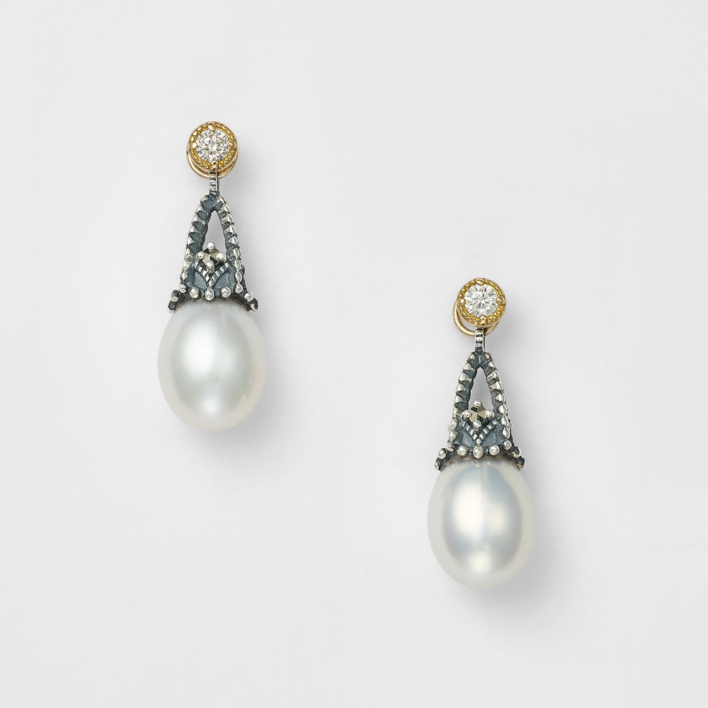 Silver Pearl Earring Charm