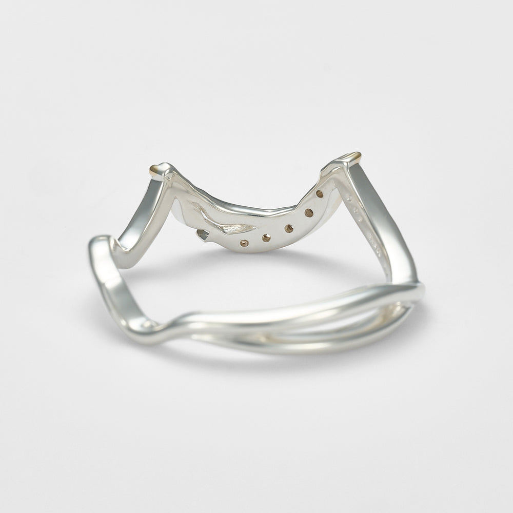 Silver Diamond Ring
