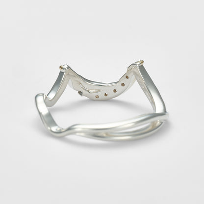 Silver Diamond Ring