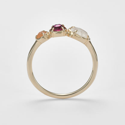 K5 Multi-Stone Ring