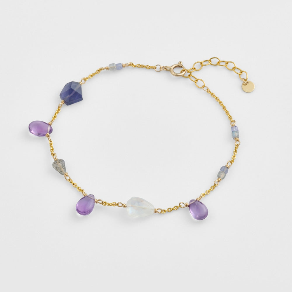 Gold Multi-Stone Bracelet