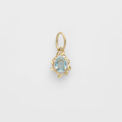 K10 Aquamarine Charm
